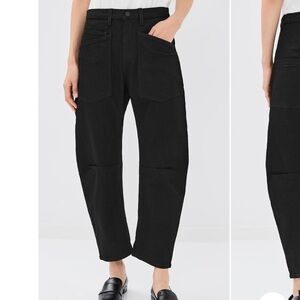 Nili Lotan Black Ankle Jeans